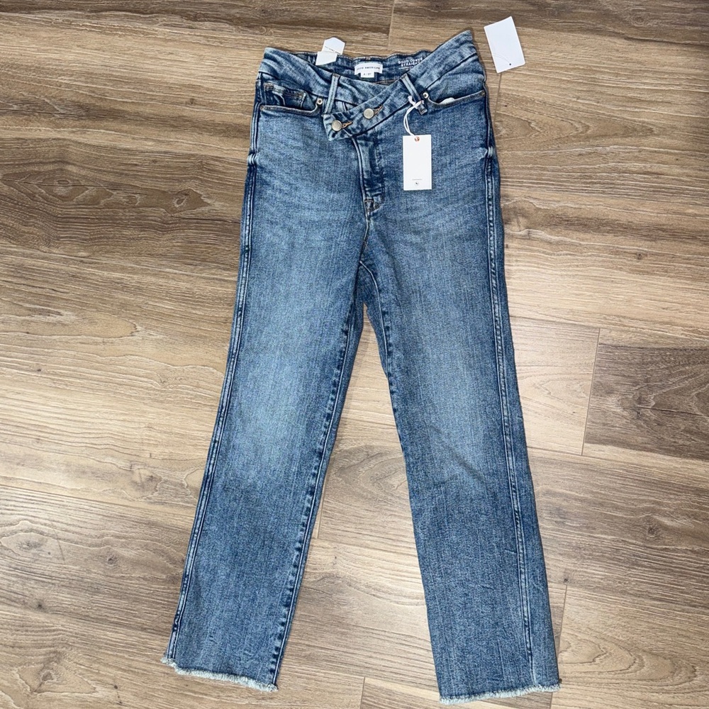 NWT Crossover waist straight leg jeans - Picture 3 of 9